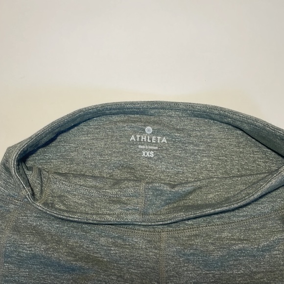 Athleta Green Cropped Leggings 15” size XXS - Picture 3 of 5